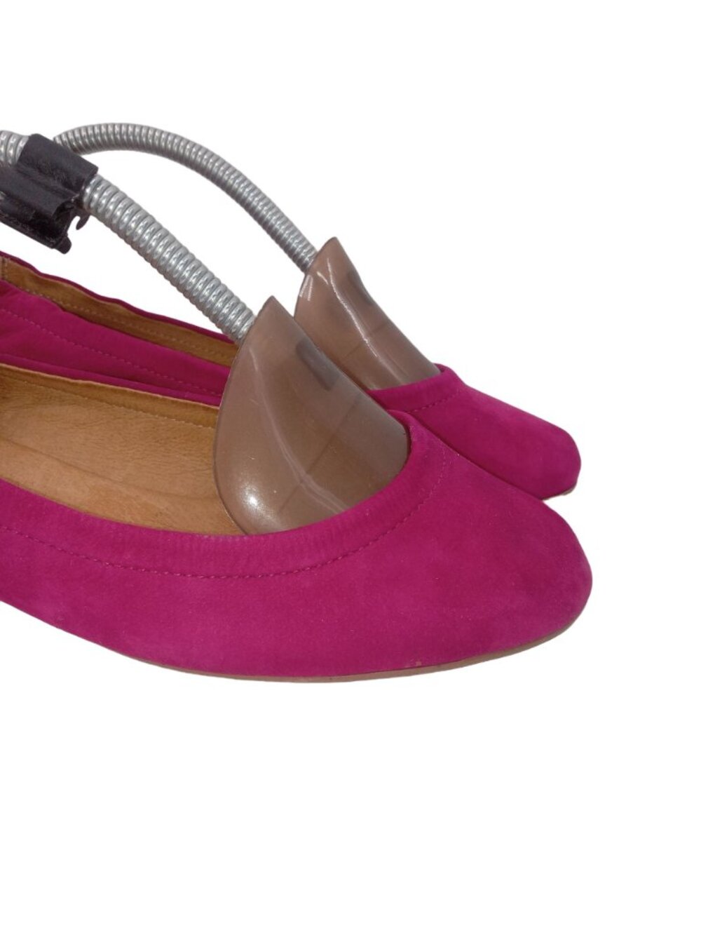 Anthropologie Jasper Jeera Womens Pink Pumps Shoes Size 6 Gilen Suede Chunky Br - Picture 3 of 13